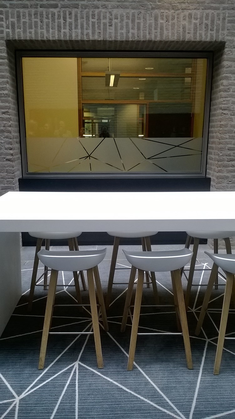 Folie samenwerkingsgebied Stadskantoor Den Bosch - privacy folie - studio jan