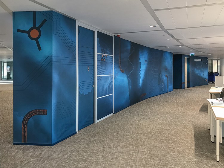 Ingenieursbureau Nelissen - XL wandbekleding - studio jan