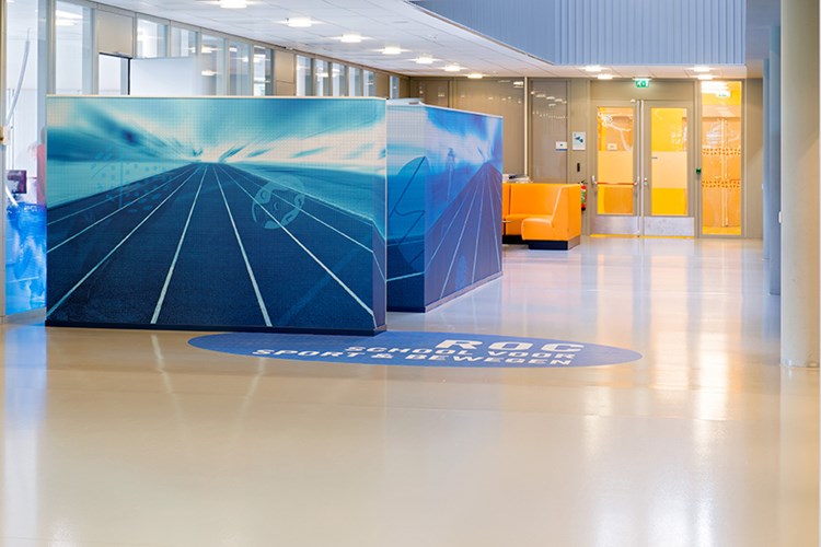 ROC Sport en Bewegen Tilburg - Folie op glas - studio jan