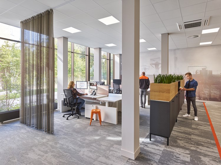 Kantoor Berghege in Oss - wandbekleding - studio jan